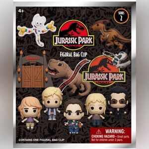Jurassic Park LOGO Bag Clip Blind Bag Series 2 Monogram‎ Key Chain✅